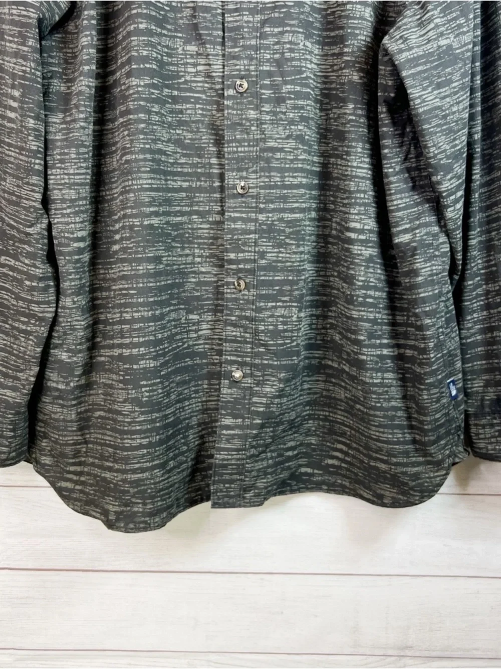 The North Face Shirt Mens Button Up Long Sleeve Shirt Gray Marled Outdoor Sz XXL